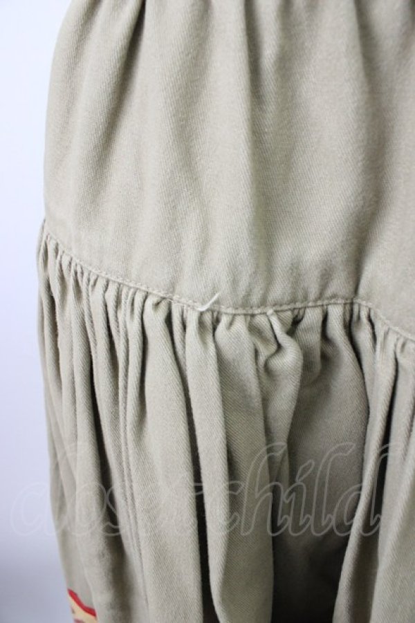 画像4: PINK HOUSE / ローズブーケプリントパッチワークスカート  ブラウン T-26-02-18-022-LO-SK-SA-ZT (4)