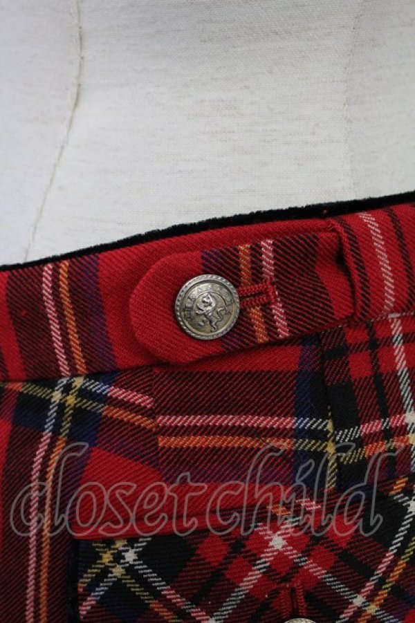 画像4: Jane Marple / タータンチェックパンツ  赤チェック T-26-02-18-023-JM-PA-SA-ZT (4)