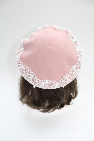 画像: m petit by misako / TT*AMレースBベレー  ピンク T-26-02-18-029-LO-AC-SA-ZT