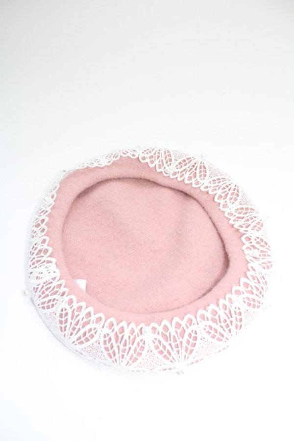 画像4: m petit by misako / TT*AMレースBベレー  ピンク T-26-02-18-029-LO-AC-SA-ZT (4)