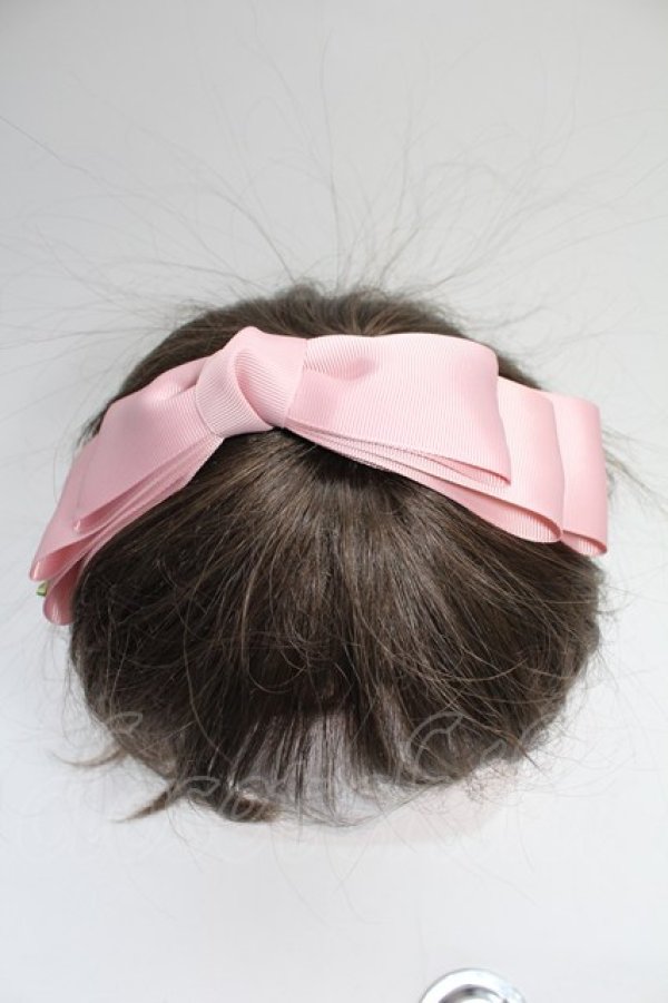 画像1: m petit by misako / NINA'sコラボ AM*NIリボンカチューシャ  ピンク T-26-02-18-031-LO-AC-SA-ZT (1)