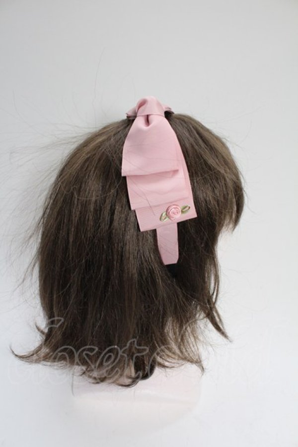 画像2: m petit by misako / NINA'sコラボ AM*NIリボンカチューシャ  ピンク T-26-02-18-031-LO-AC-SA-ZT (2)