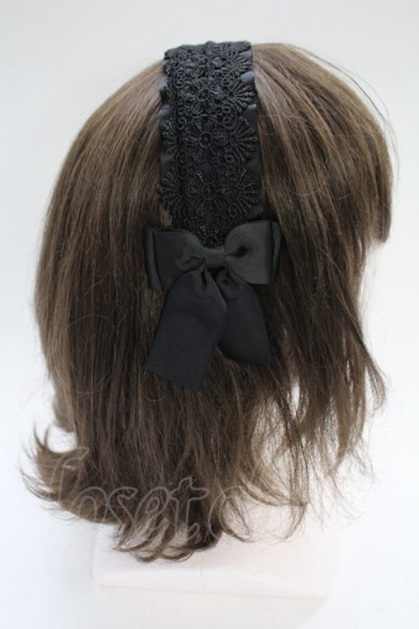 画像3: m petit by misako / AMレースカチューシャ  黒 T-26-02-18-033-LO-AC-SA-ZT (3)