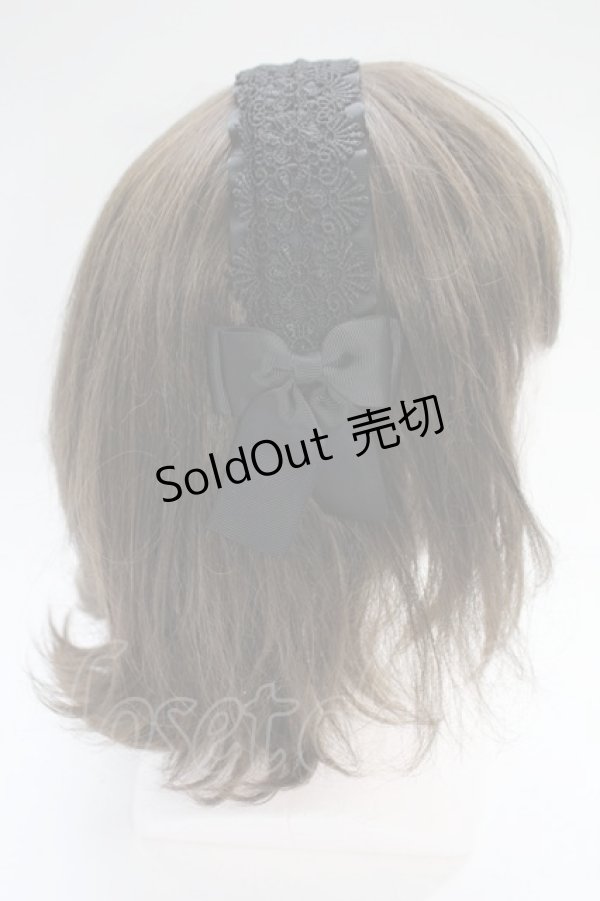 画像3: m petit by misako / AMレースカチューシャ  黒 T-26-02-18-033-LO-AC-SA-ZT486 (3)