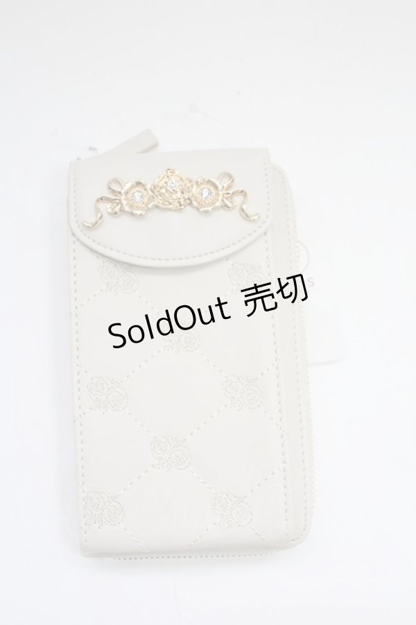 画像1: axes femme / 花モチーフキルトポシェット  キナリ T-26-02-18-039-AX-BG-SA-ZT (1)