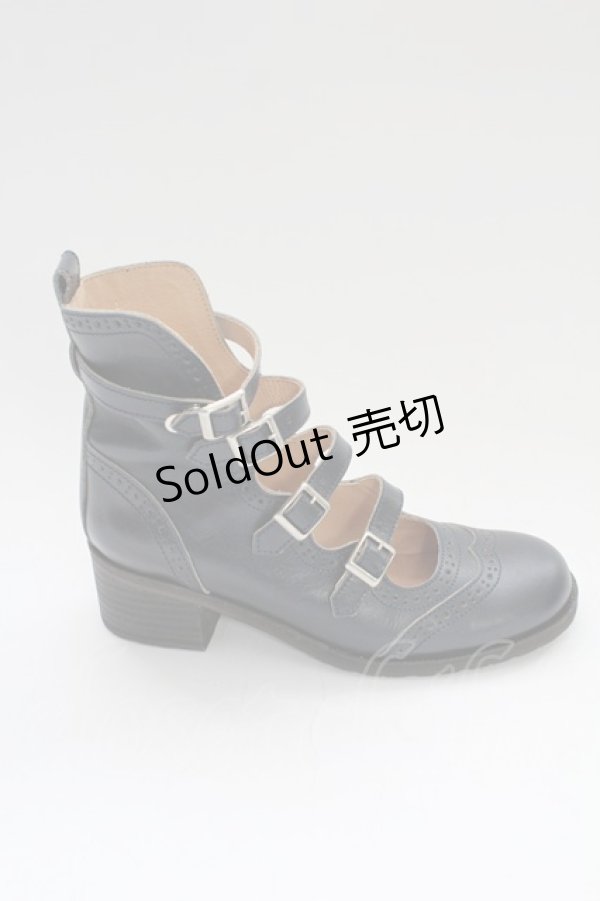 画像8: Jane Marple / 4連ストラップシューズ L ネイビー T-26-02-18-040-JM-SH-SA-ZT (8)