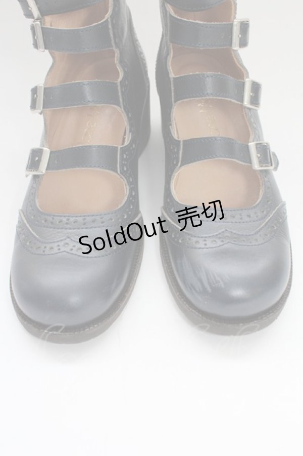 画像9: Jane Marple / 4連ストラップシューズ L ネイビー T-26-02-18-040-JM-SH-SA-ZT (9)