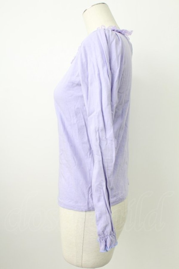 画像3: Nile Perch / 流れ星ワッペン襟カットソー  ラベンダー T-26-02-18-001-LO-TO-SA-ZT (3)