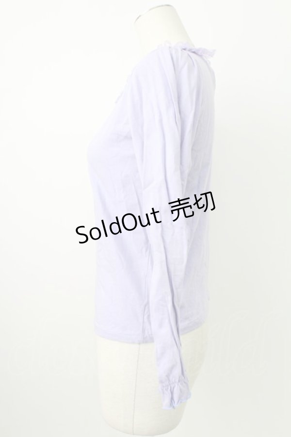 画像3: Nile Perch / 流れ星ワッペン襟カットソー  ラベンダー T-26-02-18-001-LO-TO-SA-ZT570 (3)