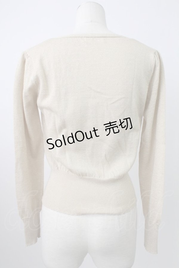 画像2: Emily Temple cute / フロントレースラメニットカーディガン  ゴールド T-26-02-18-006-ET-TO-SA-ZT (2)