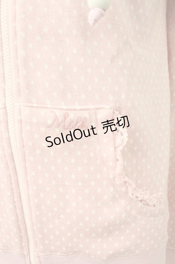 画像5: MILK / ドットパーカー  ピンクＸ白 T-26-02-18-007-ML-TO-SA-ZT (5)