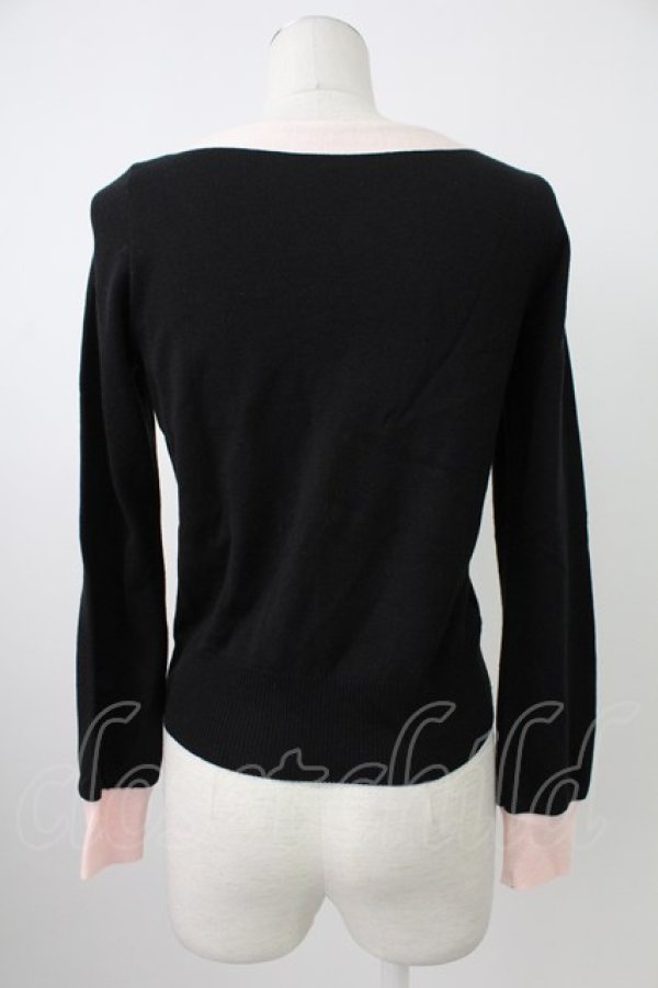 画像2: MILK / カラフルリボンニットトップス  黒Ｘカラフル T-26-02-18-011-ML-TO-SA-ZT (2)