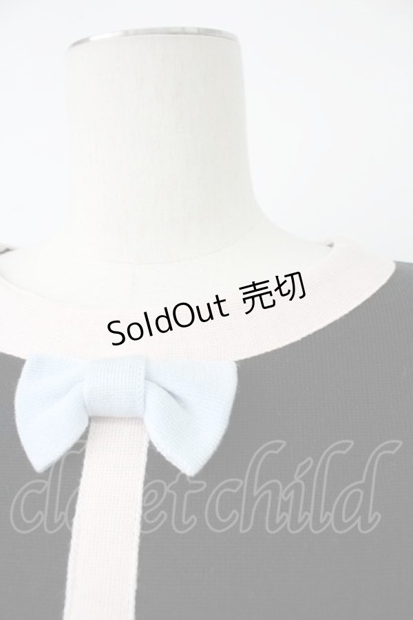 画像4: MILK / カラフルリボンニットトップス  黒Ｘカラフル T-26-02-18-011-ML-TO-SA-ZT570 (4)