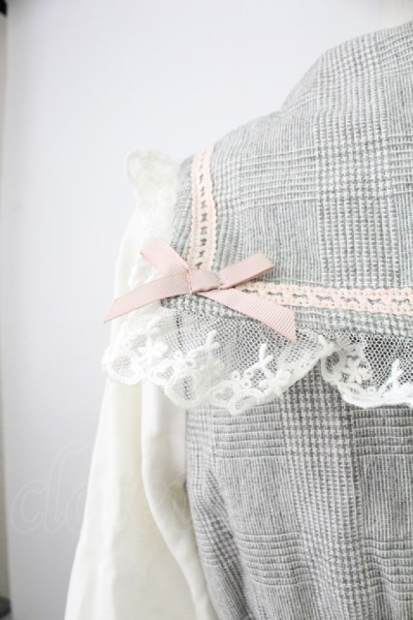 画像3: LIZ LISA / セーラー衿ワンピース   グレーＸピンクＸアイボリー T-26-02-18-013-LO-OP-SA-ZT (3)