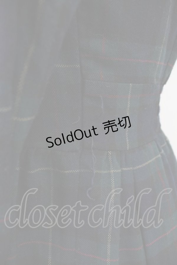 画像4: Secret Honey / チェックセーラーワンピース  グリーンＸネイビー T-26-02-18-014-CA-OP-SA-ZT (4)