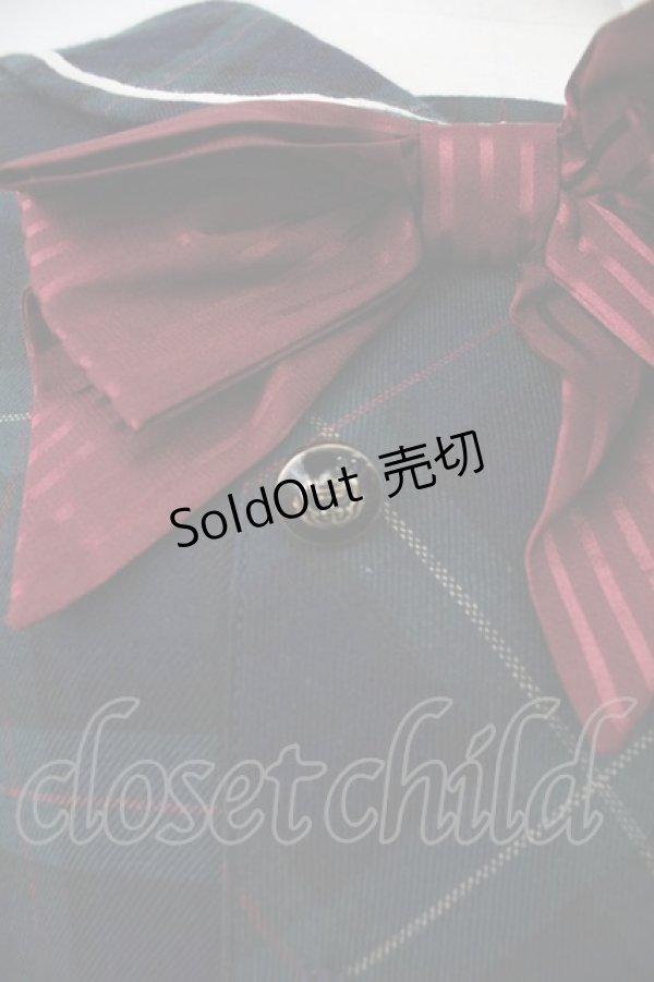 画像7: Secret Honey / チェックセーラーワンピース  グリーンＸネイビー T-26-02-18-014-CA-OP-SA-ZT (7)