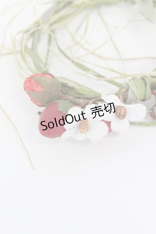 画像3: WONDERFUL WORLD / いちごリースブローチ  赤Ｘ緑 T-26-02-19-034-LO-AC-SA-ZT (3)