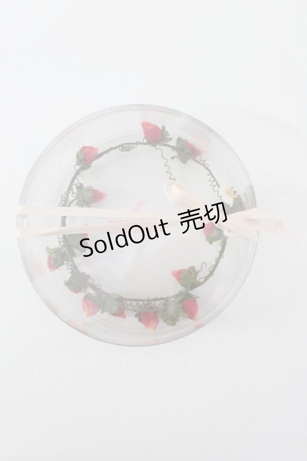 画像6: PINK HOUSE / いちごお花蔓  緑Ｘ赤 T-26-02-19-036-LO-AC-SA-ZT (6)