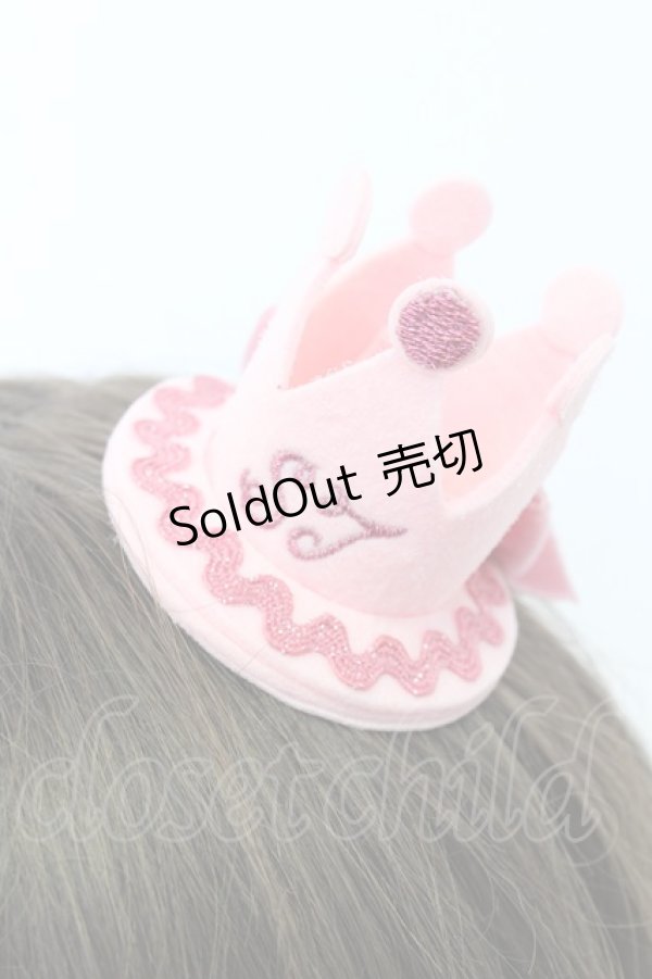 画像2: Shirley Temple / 王冠ミニヘアパッチン  ピンク T-26-02-19-038-ET-AC-SA-ZT486 (2)