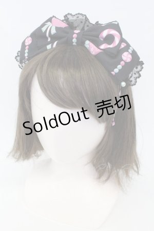 画像: Angelic Pretty / Candy Ornamentカチューシャ  黒 T-26-02-19-041-AP-AC-SA-ZT