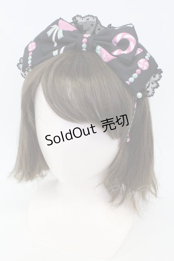 画像1: Angelic Pretty / Candy Ornamentカチューシャ  黒 T-26-02-19-041-AP-AC-SA-ZT (1)