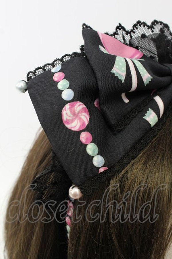 画像4: Angelic Pretty / Candy Ornamentカチューシャ  黒 T-26-02-19-041-AP-AC-SA-ZT (4)