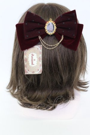 画像: Amavel / エンブレムカメオリボン2WAY  ボルドー T-26-02-19-044-CA-AC-SA-ZT