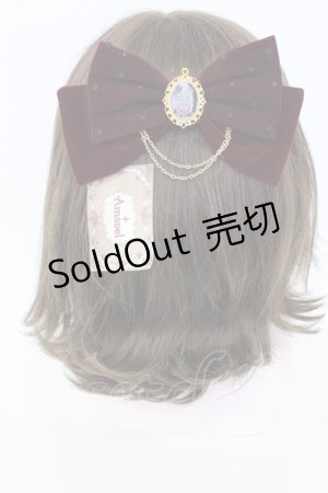 画像: Amavel / エンブレムカメオリボン2WAY  ボルドー T-26-02-19-044-CA-AC-SA-ZT