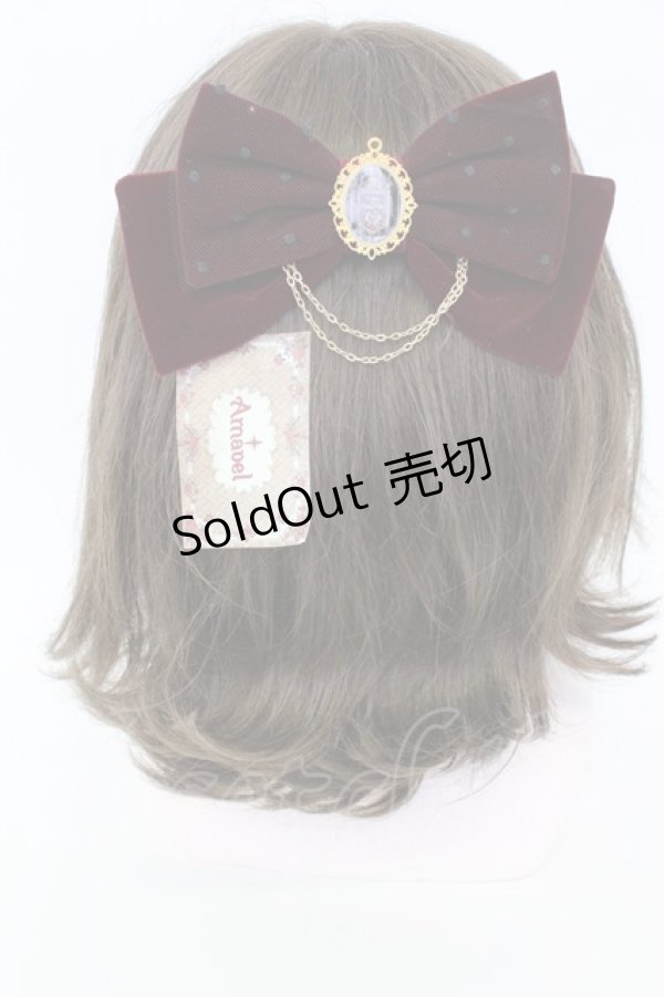 画像1: Amavel / エンブレムカメオリボン2WAY  ボルドー T-26-02-19-044-CA-AC-SA-ZT (1)