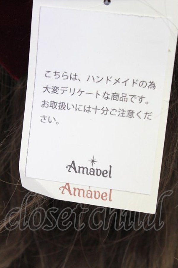 画像4: Amavel / エンブレムカメオリボン2WAY  ボルドー T-26-02-19-044-CA-AC-SA-ZT (4)