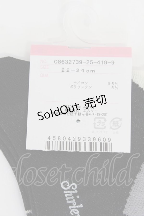 画像3: Shirley Temple / クラウンダイヤオーバーニー 22-24CM 黒 T-26-02-19-006-ET-ZA-SA-ZT (3)