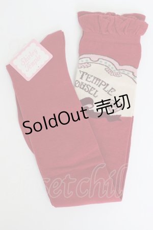 画像: Shirley Temple / CARROUSELオーバーニー 22-24CM 赤 T-26-02-19-007-ET-ZA-SA-ZT