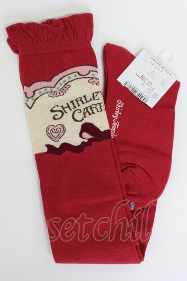 画像2: Shirley Temple / CARROUSELオーバーニー 22-24CM 赤 T-26-02-19-007-ET-ZA-SA-ZT (2)