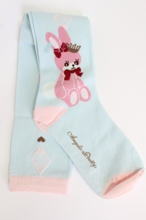 画像: Angelic Pretty / Wonder Toyオーバーニーソックス  サックス T-26-02-19-009-AP-ZA-SA-ZT