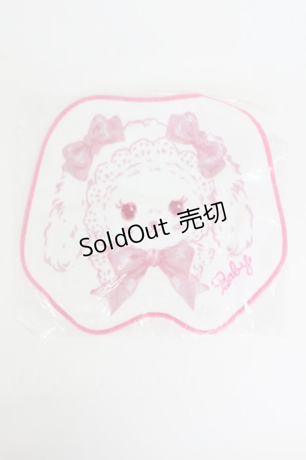 画像1: BABY,THE STARS SHINE BRIGHT / うさくみゃちゃんのおかおタオルハンカチ  ピンクＸ白 T-26-02-19-018-BA-ZA-SA-ZT437-F007 (1)