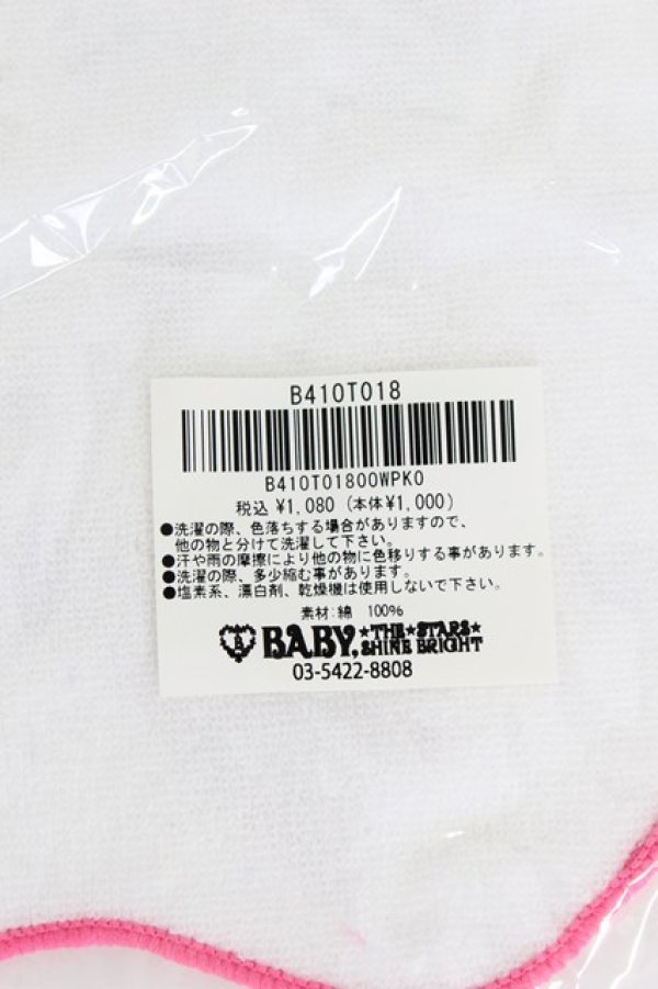 画像3: BABY,THE STARS SHINE BRIGHT / うさくみゃちゃんのおかおタオルハンカチ  ピンクＸ白 T-26-02-19-018-BA-ZA-SA-ZT (3)