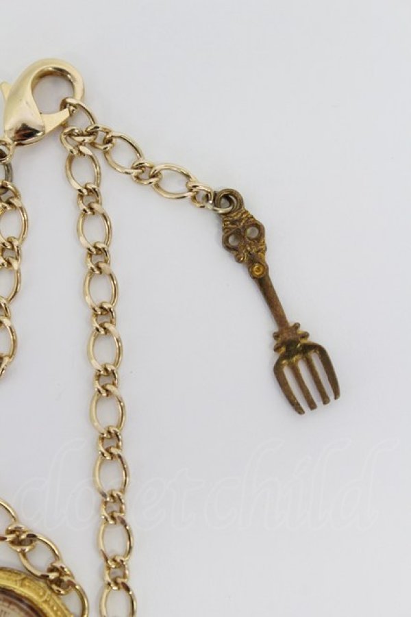 画像4: Amavel / 時計&ファーバッグチャーム  サックスＸゴールド T-26-02-19-023-CA-ZA-SA-ZT (4)