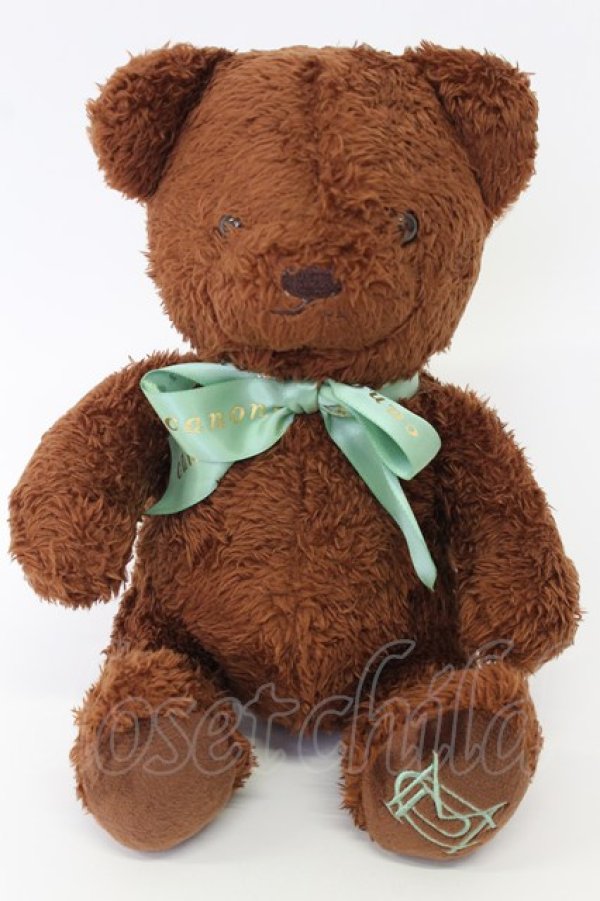 画像1: Maison de FLEUR Petite Robe canone / かのくまちゃんぬいぐるみ  ブラウン×グリーン T-26-02-19-024-EL-ZA-SA-ZT (1)