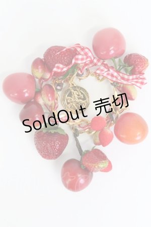 画像: WONDERFUL WORLD / いちごベリーバッグチャーム  赤Ｘゴールド T-26-02-19-025-LO-AC-SA-ZT