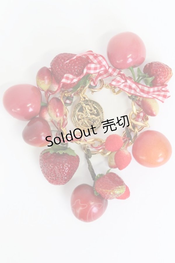 画像1: WONDERFUL WORLD / いちごベリーバッグチャーム  赤Ｘゴールド T-26-02-19-025-LO-AC-SA-ZT (1)