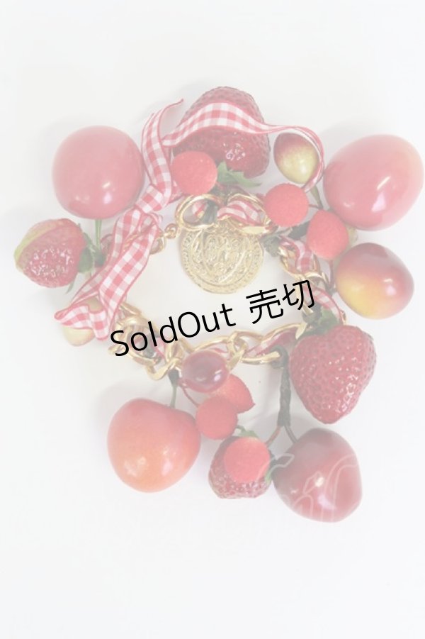 画像2: WONDERFUL WORLD / いちごベリーバッグチャーム  赤Ｘゴールド T-26-02-19-025-LO-AC-SA-ZT (2)