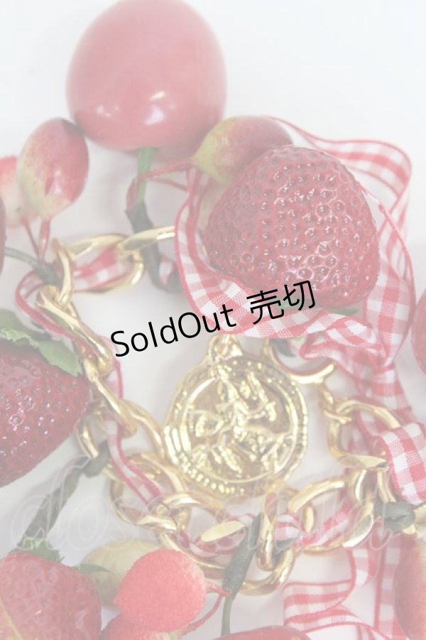 画像3: WONDERFUL WORLD / いちごベリーバッグチャーム  赤Ｘゴールド T-26-02-19-025-LO-AC-SA-ZT (3)