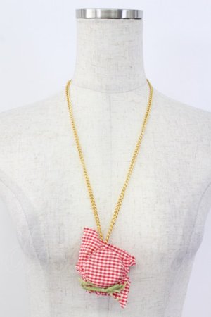 画像: WONDERFUL WORLD / ジャム瓶モチーフネックレス  赤Ｘゴールド T-26-02-19-026-LO-AC-SA-ZT