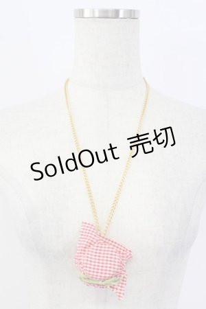 画像: WONDERFUL WORLD / ジャム瓶モチーフネックレス  赤Ｘゴールド T-26-02-19-026-LO-AC-SA-ZT