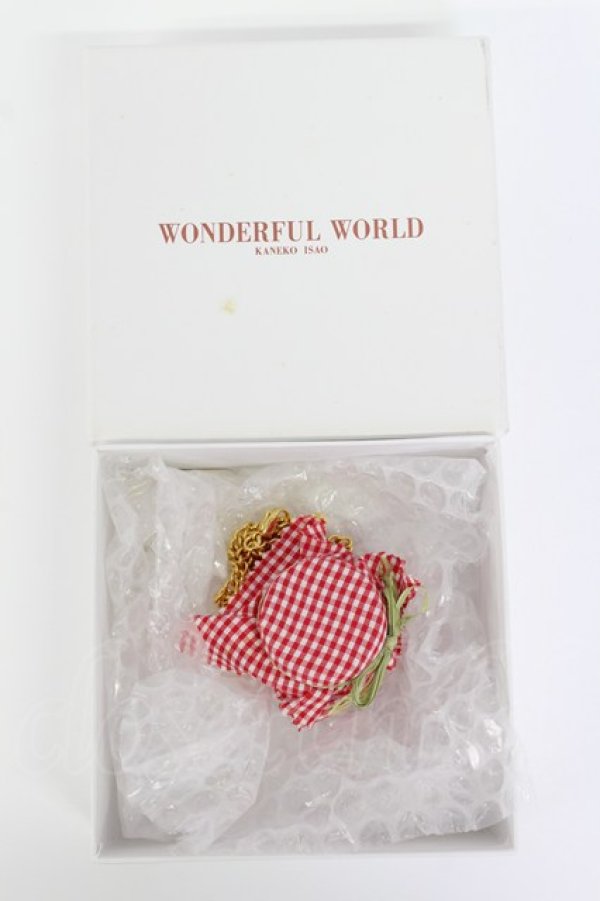画像3: WONDERFUL WORLD / ジャム瓶モチーフネックレス  赤Ｘゴールド T-26-02-19-026-LO-AC-SA-ZT (3)