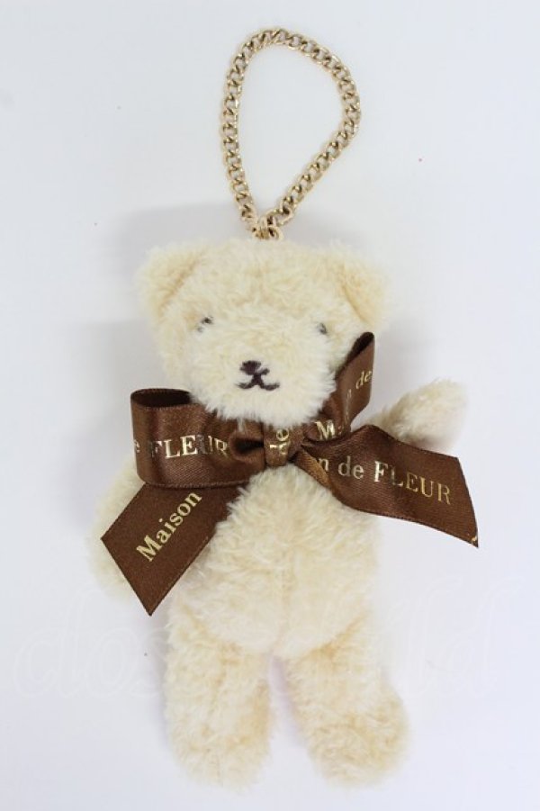 画像1: Maison de FLEUR / くまさんバッグチャーム   T-26-02-19-031-LO-ZA-SA-ZT (1)