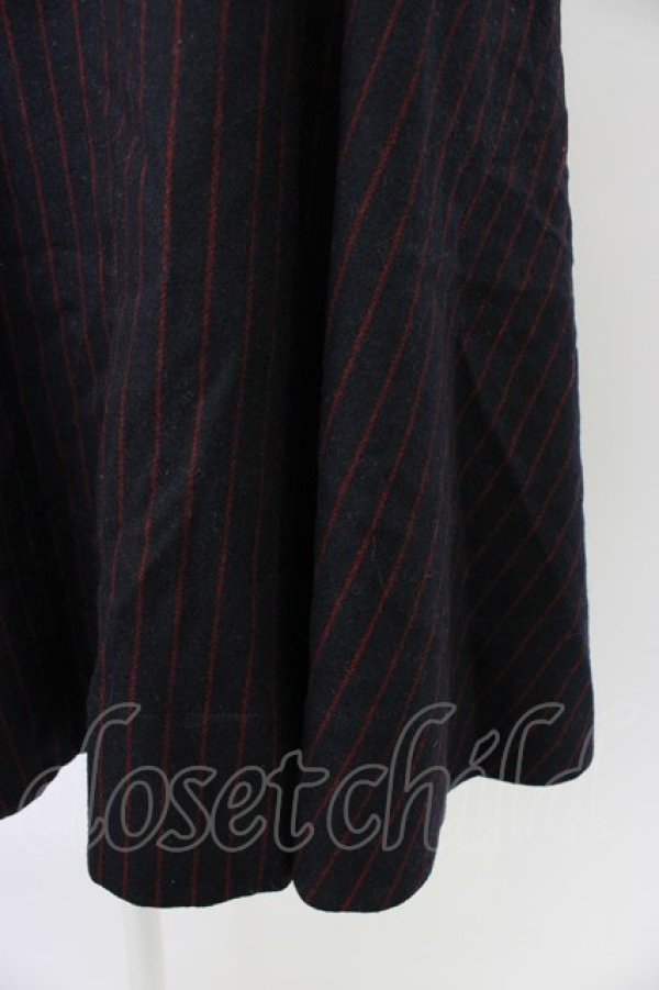 画像3: Jane Marple / ストライプジャンパースカート  ネイビーＸ赤 T-26-02-20-023-JM-OP-SA-ZT (3)