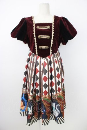 画像: axes femme kawaii / ドールズサーカスワンピース  ボルドー T-26-02-20-024-AX-OP-SA-ZT