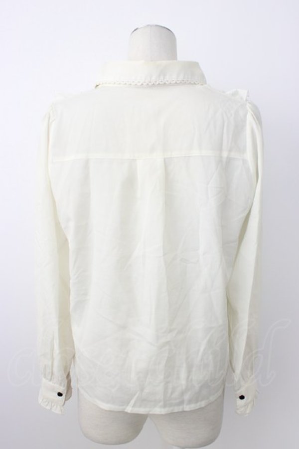 画像2: axes femme / フリルブラウス  アイボリー T-26-02-20-003-AX-BL-SA-ZT (2)