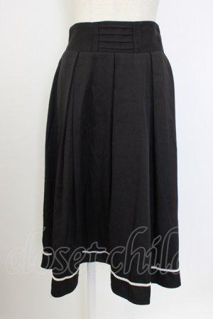 画像: axes femme / ベルトデザインサス付きスカート  黒 T-26-02-20-029-AX-SK-SA-ZT